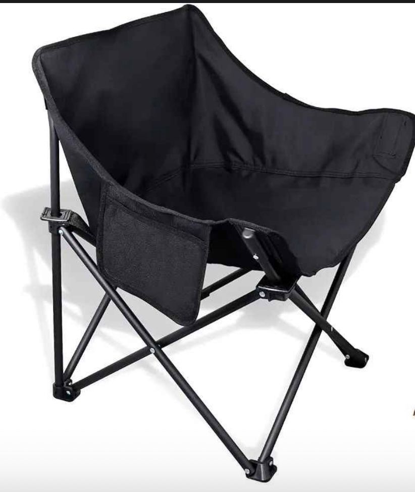 Chaise pliante noire (butterfly chair)