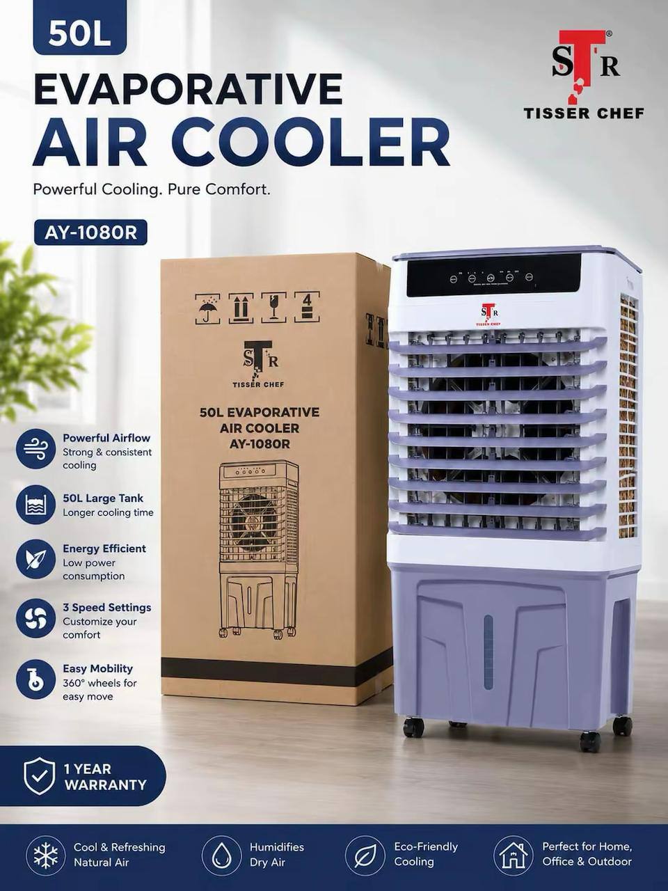 Tisser Chef Air Cooler 50L AY-1080R
